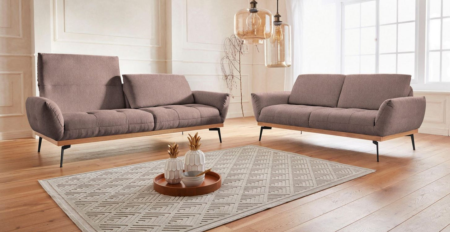 2-Sitzer Sofa Palic 191x95cm Rosa-Braun Küchensofa Polster Bank B-Ware