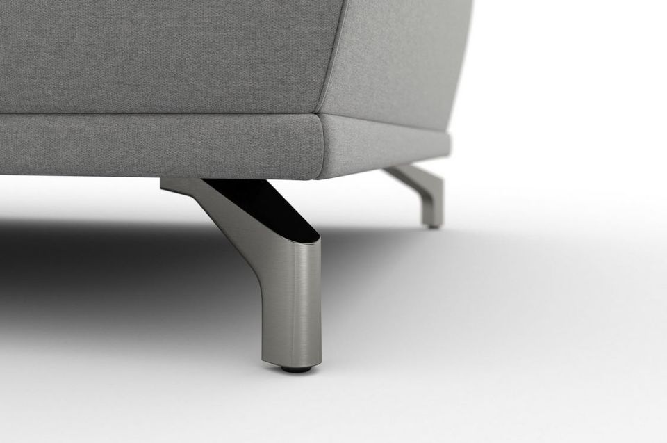 Ecksofa 295x180cm Grau Schlaffunktion Bettkasten Federkern Microfaser B-Ware