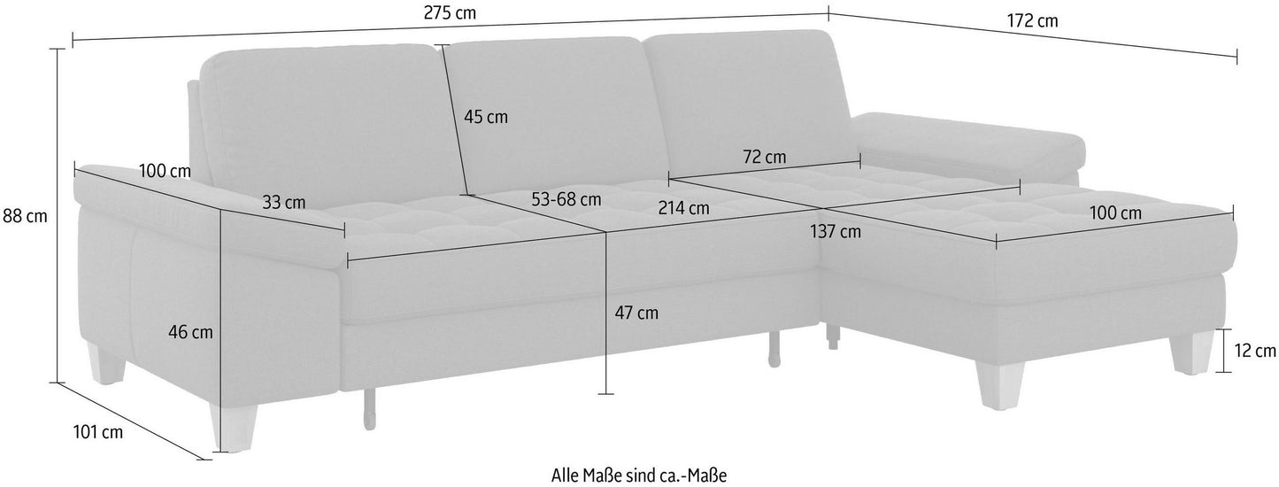 Ecksofa Braun mit Schlaffunktion, Bettkasten, Federkern und Sitztiefenverstellung in Microfaser Lederoptik, Couch Westham jetzt reduziert im Angebot kaufen.