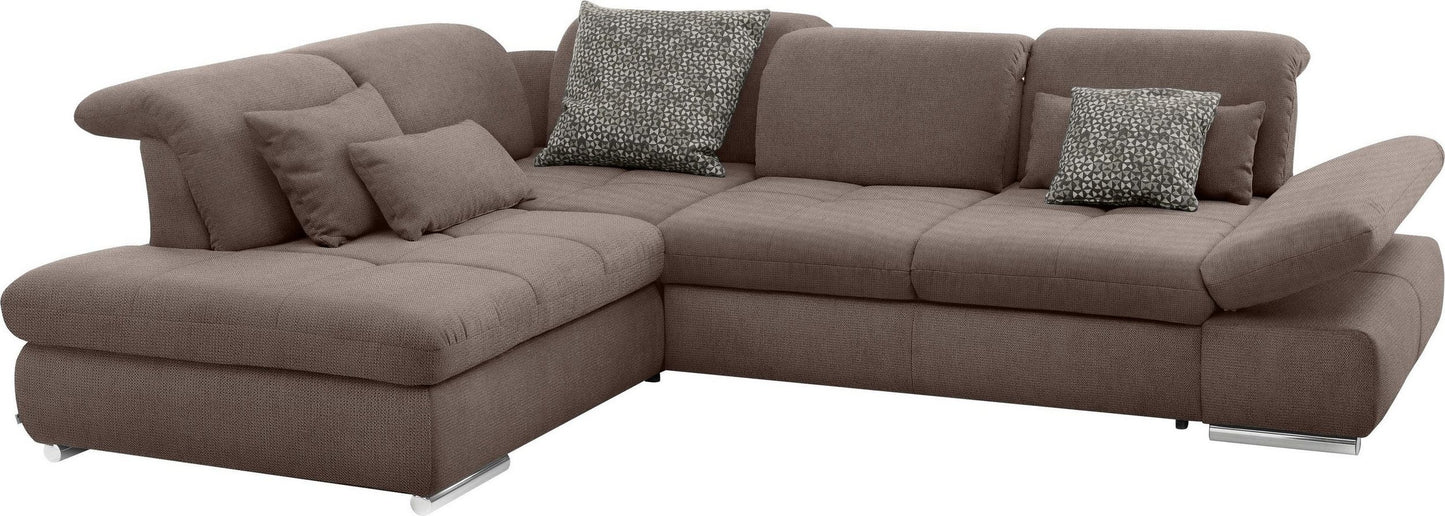 Ecksofa Taupe Federkern, Sitztiefenverstellung, set one by Musterring SO4100 in Luxus-Microfaser Paris online bestellen.