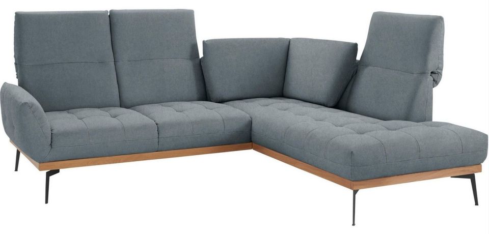 Ecksofa 241x206cm Grau Blau Denim GMK Palic Guido M. Kretschmer B-Ware