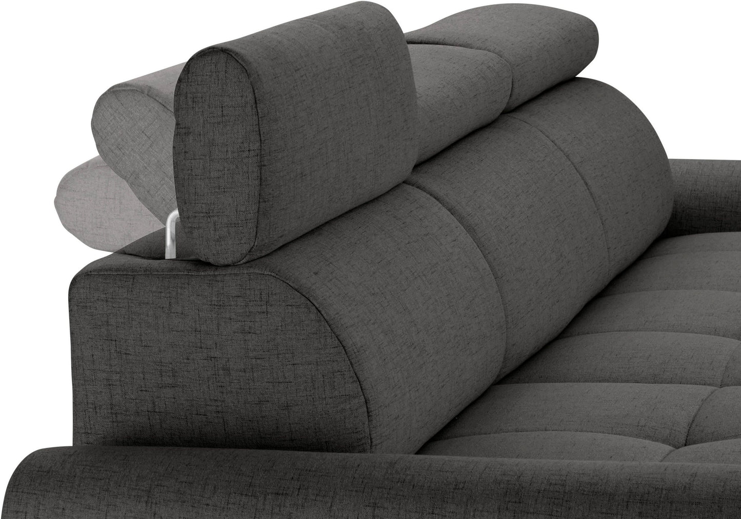 Ecksofa Grau mit Bettfunktion Federkern Riva, jetzt reduziert, online bestellen.