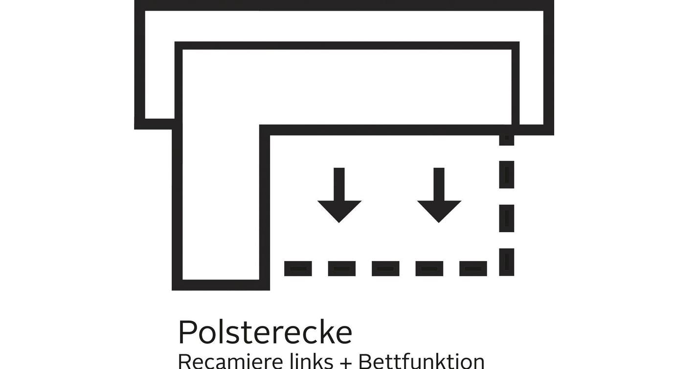 Ecksofa ★ 272x226cm Braun Schlaffunktion Lederoptik Bett B-Ware
