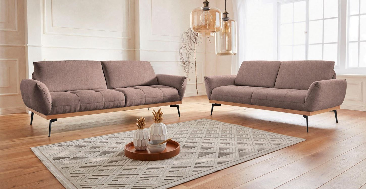 2-Sitzer Sofa Palic 191x95cm Rosa-Braun Küchensofa Polster Bank B-Ware
