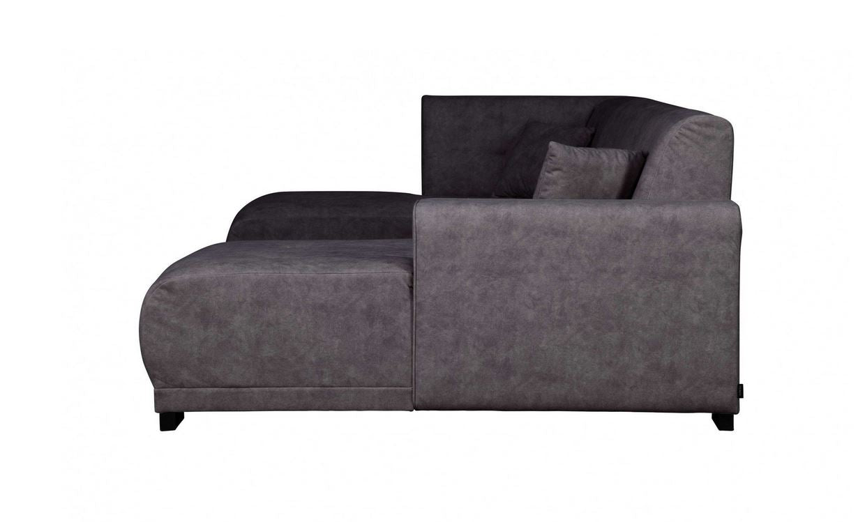 Wohnlandschaft 297x163 cm Grau Struktur U-Form B-Ware