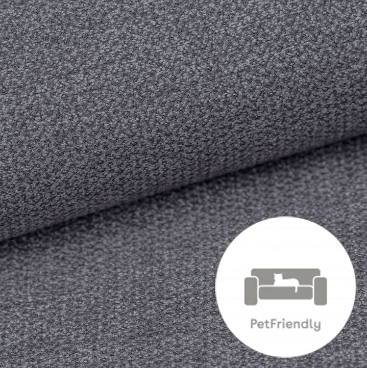 Ecksofa mit Schlaffunktion und Bettkasten sofort lieferbar in Grau Ecksofa Happy.