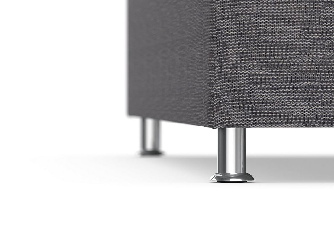 XXL Wohnlandschaft grau 352 cm Schlaffunktion Bettkasten B-Ware