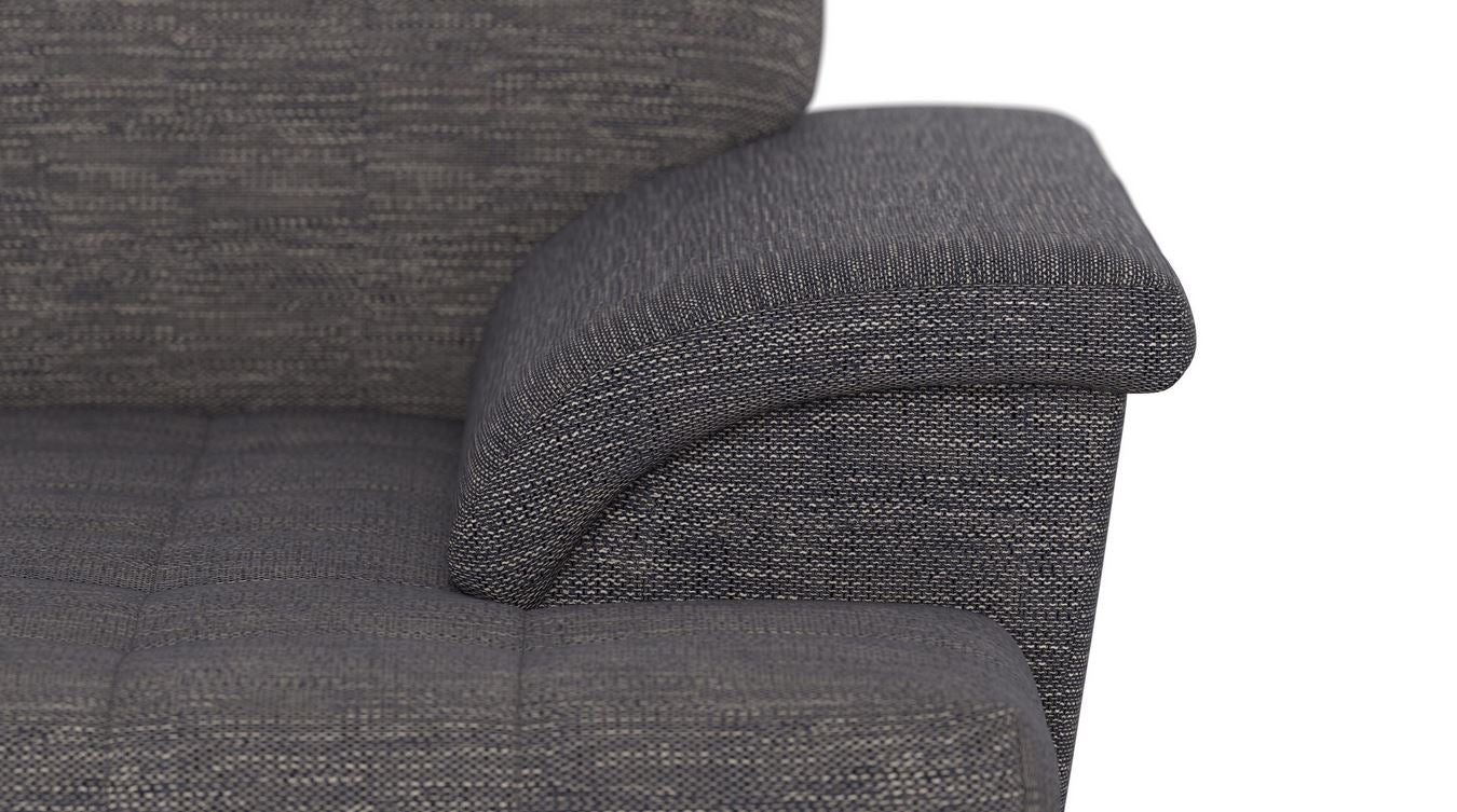 XXL Wohnlandschaft grau 352 cm Schlaffunktion Bettkasten B-Ware