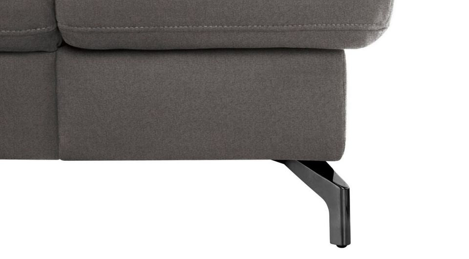 Wohnlandschaft 367x243 cm Dunkelbraun Federkern B-Ware