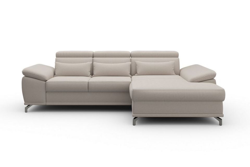 Ecksofa ★ Beige 295x180 cm Federkern Sitztiefenverstellung B-Ware
