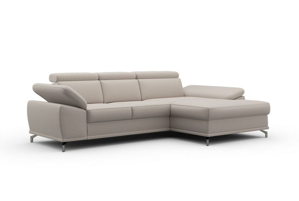 Ecksofa ★ Beige 295x180 cm Federkern Sitztiefenverstellung B-Ware