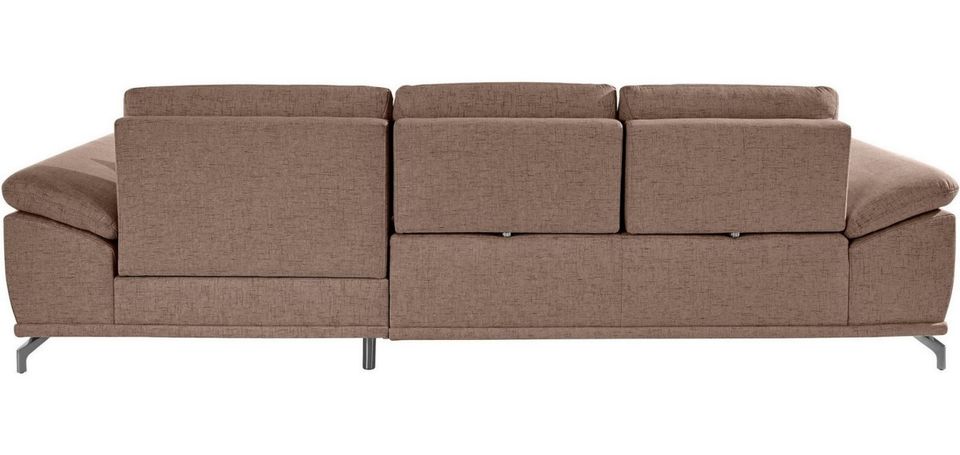 Ecksofa Braun 301x176 cm inkl. Federkern, Armteil- und Sitztiefenverstellung B-Ware OTR