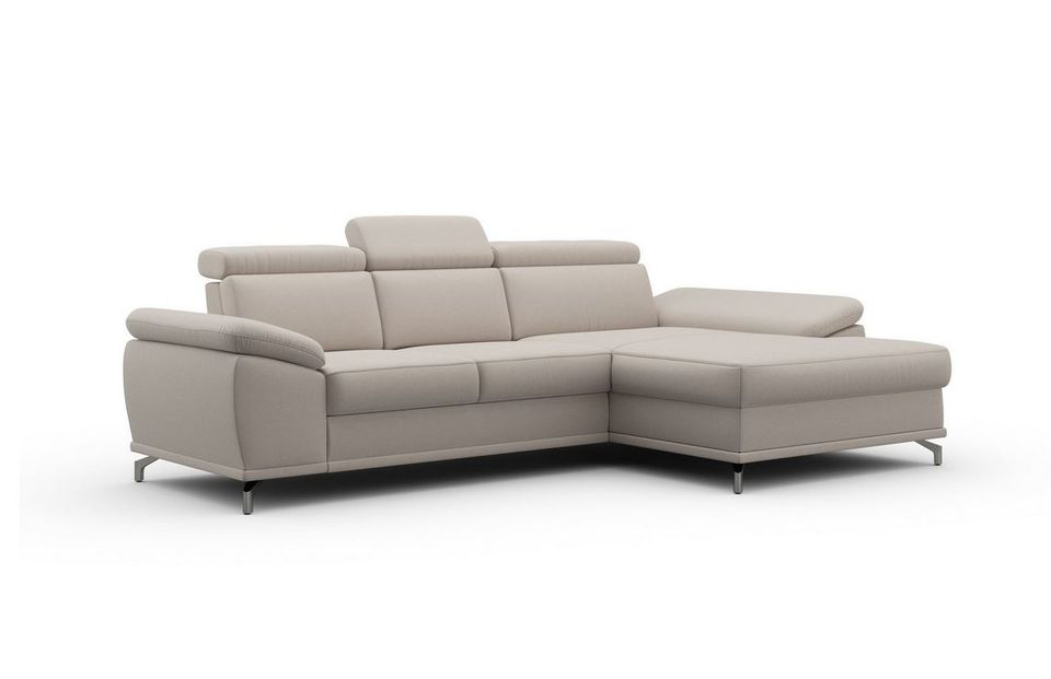 Ecksofa ★ Beige 295x180 cm Federkern Sitztiefenverstellung B-Ware