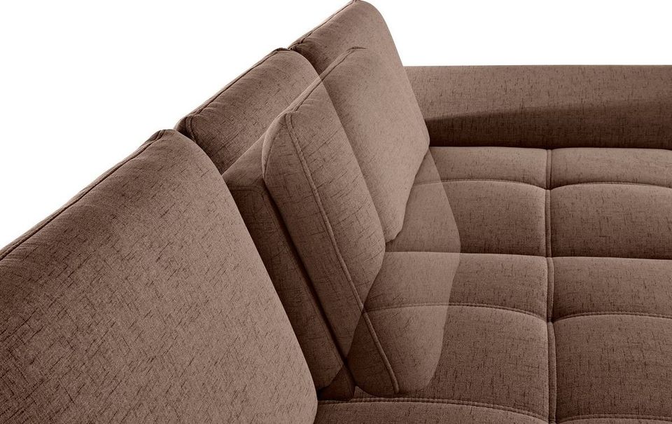 Ecksofa Braun 301x176 cm inkl. Federkern, Armteil- und Sitztiefenverstellung B-Ware OTR
