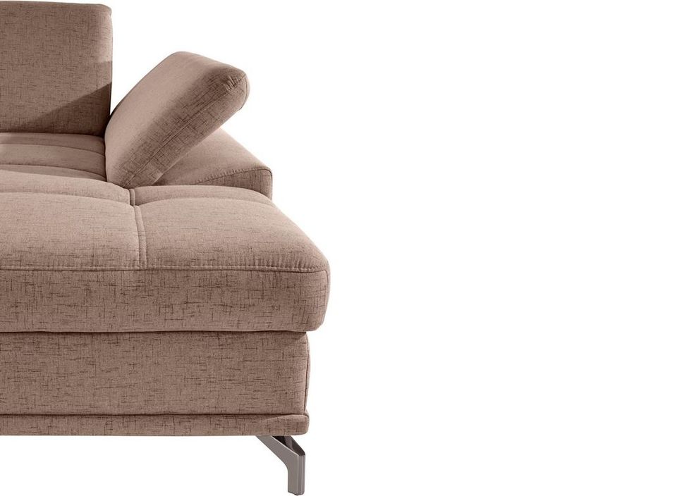 Ecksofa Braun 301x176 cm inkl. Federkern, Armteil- und Sitztiefenverstellung B-Ware OTR