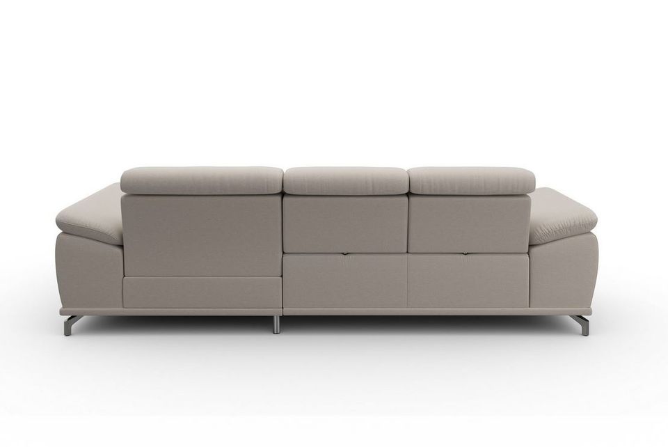 Ecksofa ★ Beige 295x180 cm Federkern Sitztiefenverstellung B-Ware