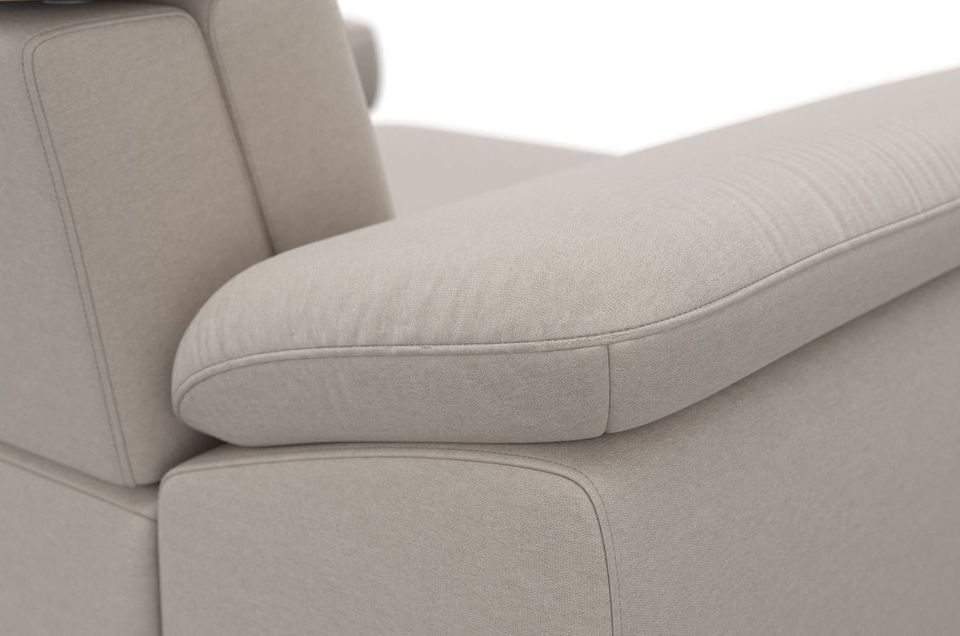 Ecksofa ★ Beige 295x180 cm Federkern Sitztiefenverstellung B-Ware