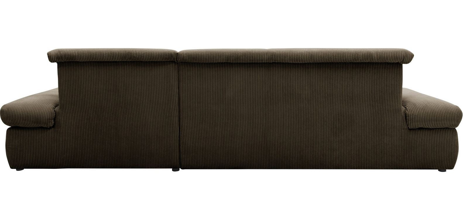 Ecksofa Moric Dunkelbeige, Schlamm, Taupe Cordsofa online kaufen.