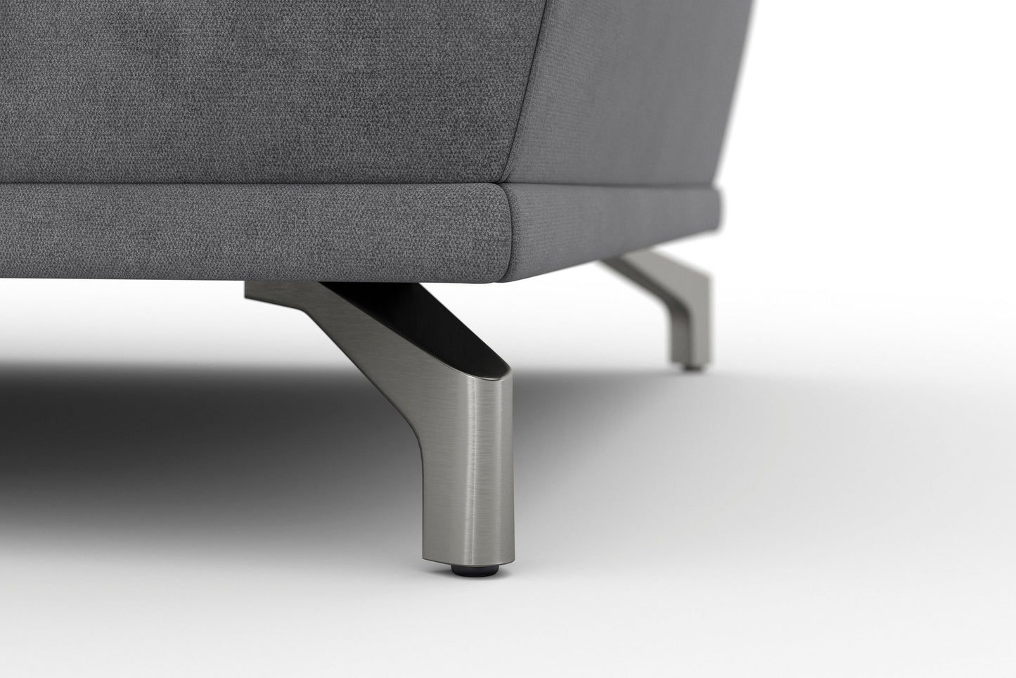 Ecksofa Grau mit Schlaffunktion, Bettkasten, Federkern, Sitztiefen- und Kopfteilverstellung im Luxus-Microfaser Bezug, Couch Cabrio jetzt online bestellen.
