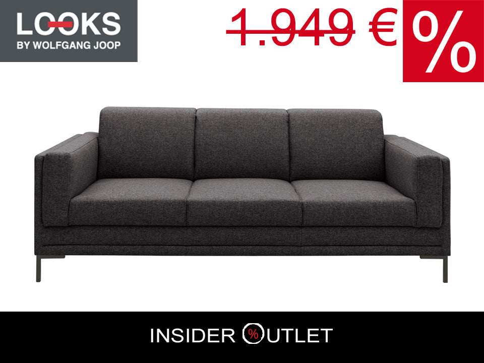 Joop Designer SET 3-Sitzer Grau LOOKS Sofa Couch B-Ware