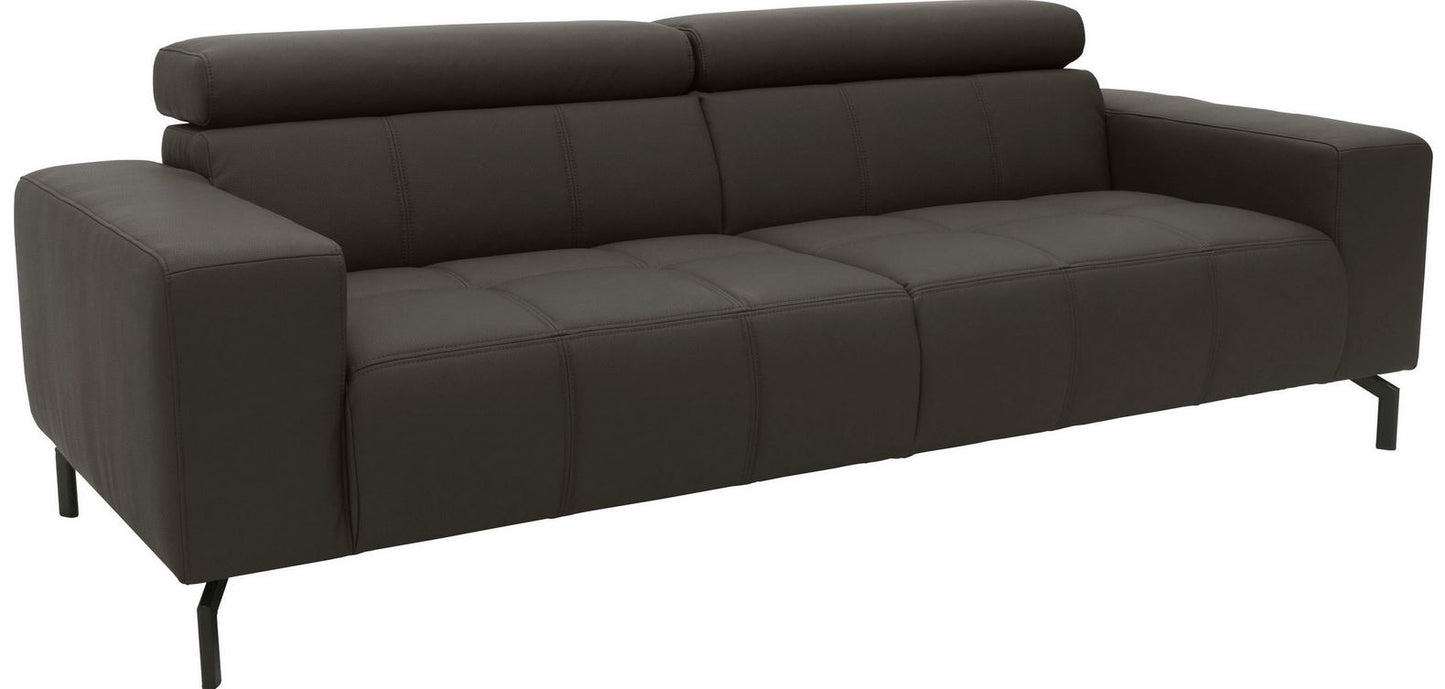 2,5 Sitzer ❤ 238x104cm Kunstleder Sofa Couch Braun Dunkelbraun B-Ware