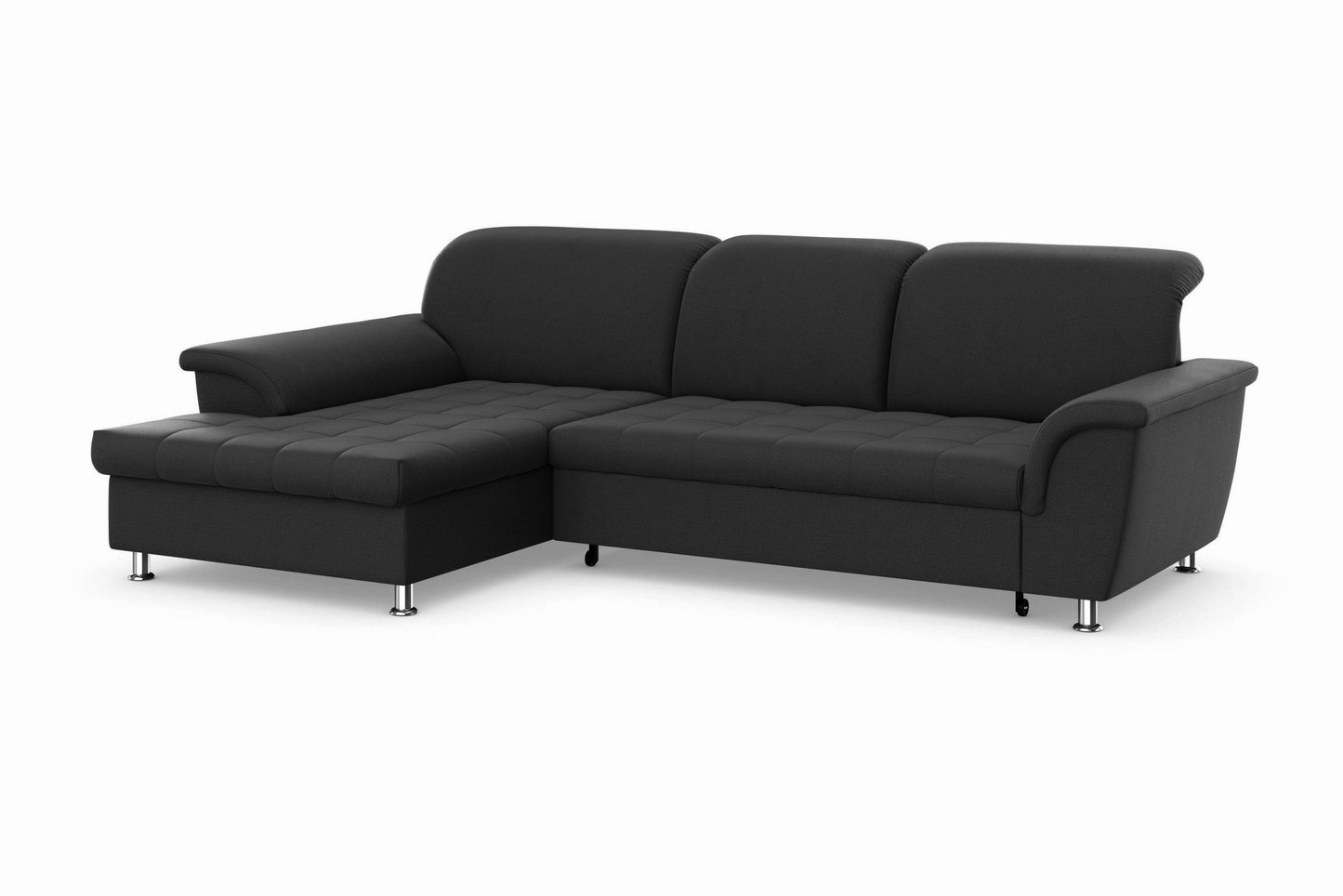 Ecksofa grau 278x162cm Schlaffunktion Bettkasten B-Ware