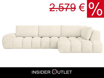 Mega Big Ecksofa in Creme Beige Wolkensofa Cloud reduziert im Angebot online kaufen, Couch Azita.