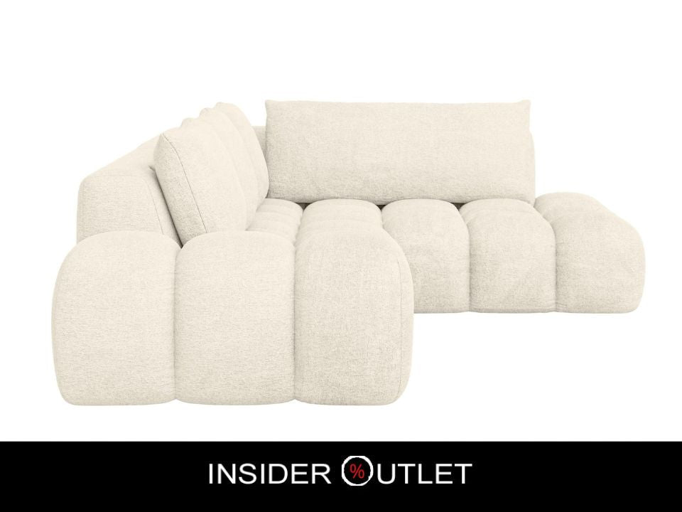 Mega Big Ecksofa in Creme Beige Wolkensofa Cloud reduziert im Angebot online kaufen, Couch Azita.