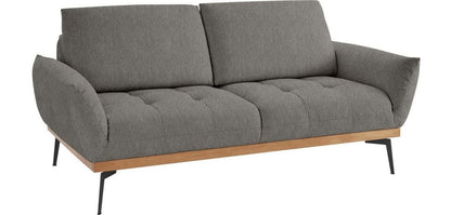SET 3-Sitzer Sofa + Hocker Palic 221x95cm Salz Pfeffer B-Ware
