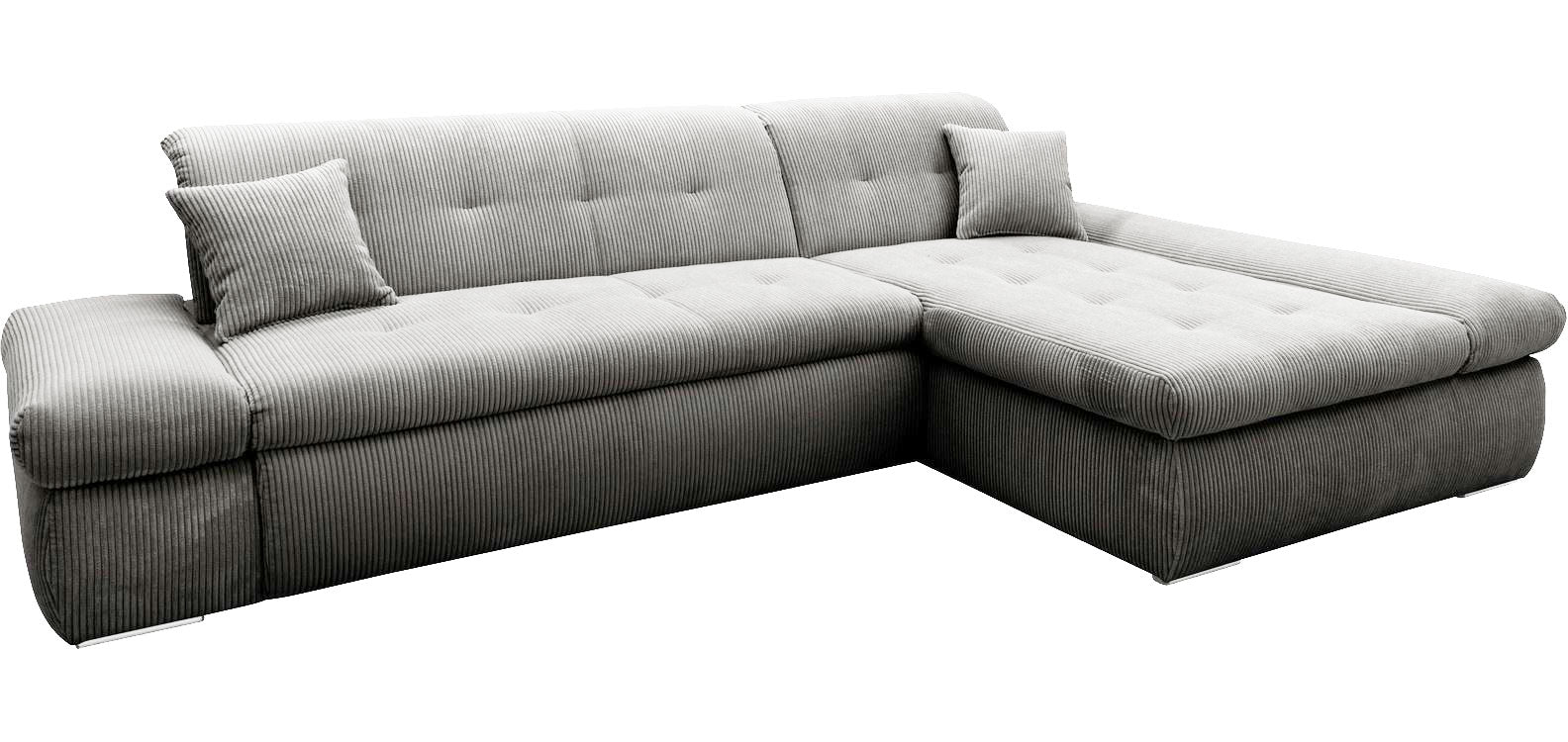 XL Ecksofa 300x172cm Grau Weiß high quality Bettfunktion Schlaffunktion Moric