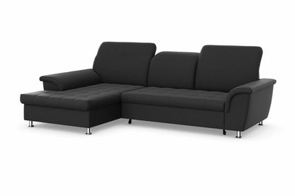 Ecksofa grau 278x162cm Schlaffunktion Bettkasten B-Ware