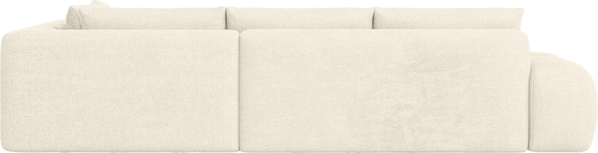 Mega Big Ecksofa in Creme Beige Wolkensofa Cloud, Couch Azita.