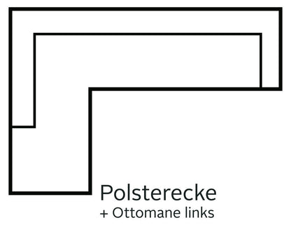 Kleines Ecksofa in Grau mit Schlaffunktion, Bettkasten und Federkern in Luxus-Microfaser online kaufen.