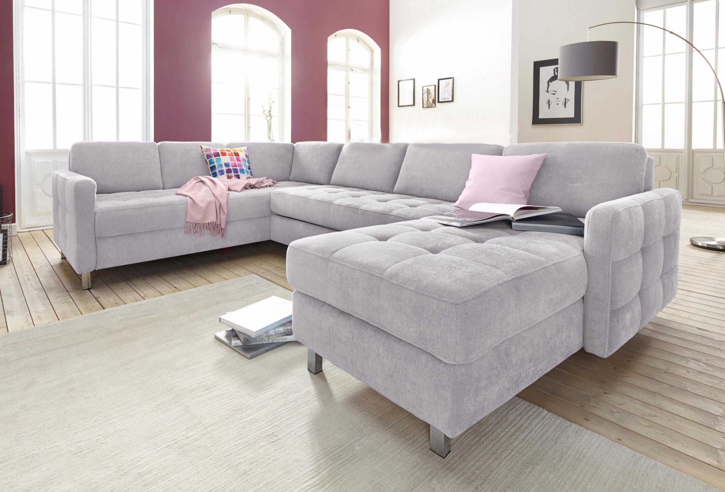 Sofa Wohnlandschaft inkl. Schlaffunktion outlet und Bettkasten