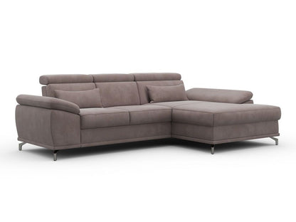 Ecksofa Beige Federkern 295x183cm Skandi B-Ware