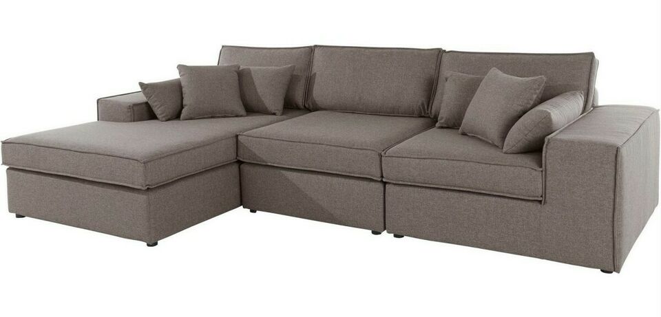 Ecksofa Ceyda 280x162 cm LeGer Natur Beige Esaro Struktur fein B-Ware