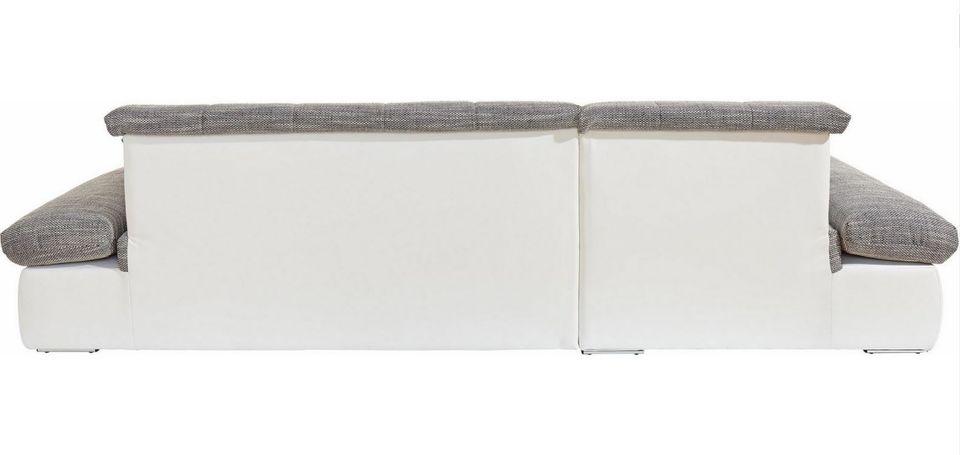 XXL Ecksofa 300x172 cm Grau Weiß Bettfunktion Schlaffunktion B-Ware