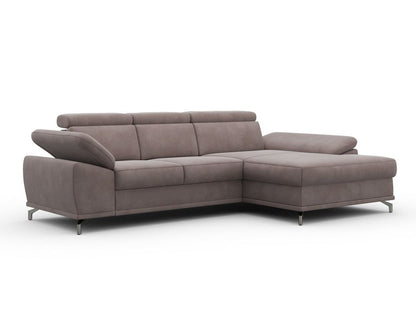 Ecksofa Beige Federkern 295x183cm Skandi B-Ware