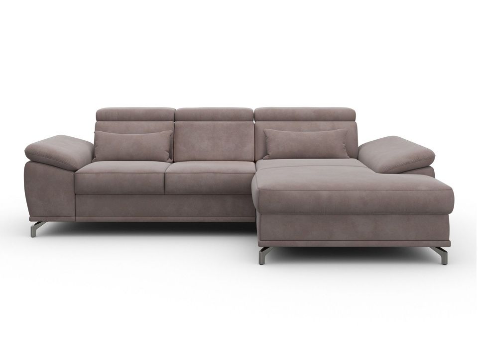 Ecksofa Beige Federkern 295x183cm Skandi B-Ware