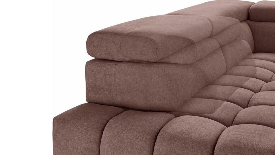 Ecksofa 307x201cm Schlaffunktion Braun Beige Bettfunktion B-Ware